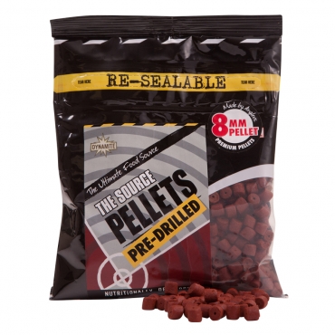 Dynamite Baits Source Pellets - 8mm Pre-Drilled - 350g
